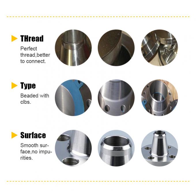 โลหะ Slip-On Flanges Connector Flanges ทองแดงและนิเคิล ASTM B466 UNS C70600 ขนาด 1