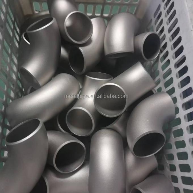 อะไหล่ท่อท่อโลหะทองแดง นิเคิล ASME B36.19 LR/SR 2inch Sch10s 90 องศา 3