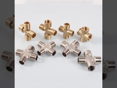 หนาแน่น METAL CROSS COPPER COIL OIL Pipe Fitting C71500 ทนทานสําหรับก๊าซ