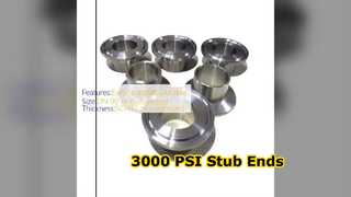 ASME Stub End Fittings เหล็กกล้าคาร์บอน 3000 PSI