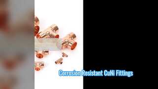 ASTM B466 C70600 CuNi 90 10 อุปกรณ์ข้อต่อทางทะเลทีเท่ากับ