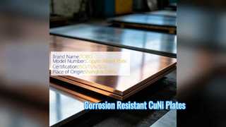 Cupro Nickel 70 30 Plate C71500 สำหรับอุปกรณ์แลกเปลี่ยนความร้อน