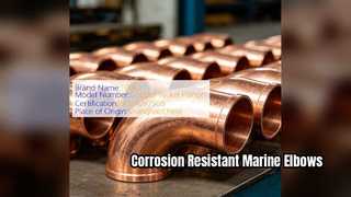 ASTM B466 CuNi 90 10 ข้อศอกสำหรับระบบท่อทางทะเล