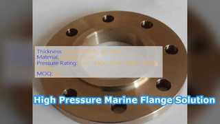 C70600 CuNi Flange โซลูชันข้อต่อทางทะเลแรงดันสูง
