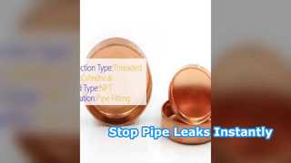 ข้อต่อท่อทองแดงแบบเกลียว 150 PSI Pipe End Seal Solution