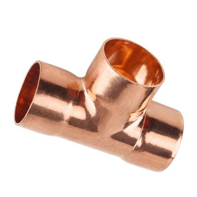 Copper Nickel Reducing Tee Fitting with 3000 Psi Pressure Rating and 400°F Temperature Resistance for Marine and Chemical Applications