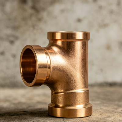 ANSI JIS DIN Standard Copper Equal Tee Corrosion Resistant Pipe Fitting Custom Logo