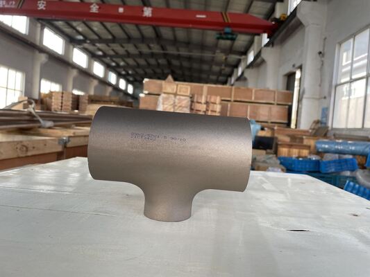CuNi 70/30 Reducing Tee Socket Weld Pipe Fittings Marine Seawater System ASME B16.5 Class150 Custom Size