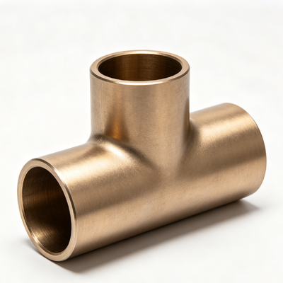 UNS C71500 CuNi 70/30 Copper Nickel Tee High Flow Erosion Resistant Pipe Fitting ASME B16.5