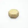 NPT Female Thread Hex Head Brass End Cap Plug Pipe Fitting Connector