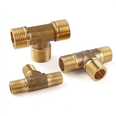 Copper Nickel Equal Tee with Threaded Connection, Delivery Based on Order Quantity