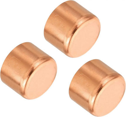 Cupro Nickel 90/10 Cap Pipe Fitting ป้องกันการรั่วของ Solder End ทนต่อการกัดกร่อนเกรด Marine