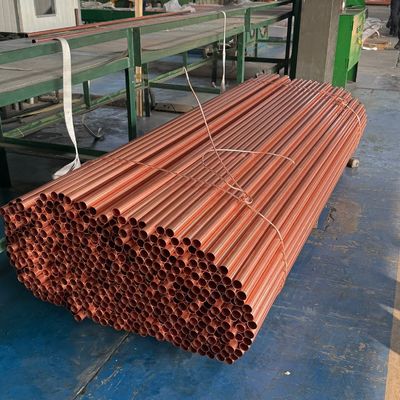 โรงงาน ซัพพลายโดยตรง Astm B280 C12000 1/2 1/4 ท่อทองแดง เครื่องปรับอากาศ ท่อทองแดง