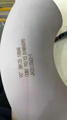 Welded Copper Nickel Elbow Customized Pipe Fitting for Industrial Fluid Transfer Applications and Corrosion Resistance