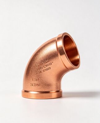 ASTM B466 C70600 Copper Nickel 90/10 Elbow, Seawater Corrosion Resistant Tube Fitting for Marine Piping