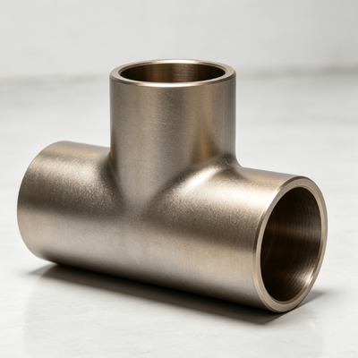 CuNi 70/30 Equal Tee C71500 Seawater Corrosion Resistant Cupro Nickel Marine Pipe Fitting
